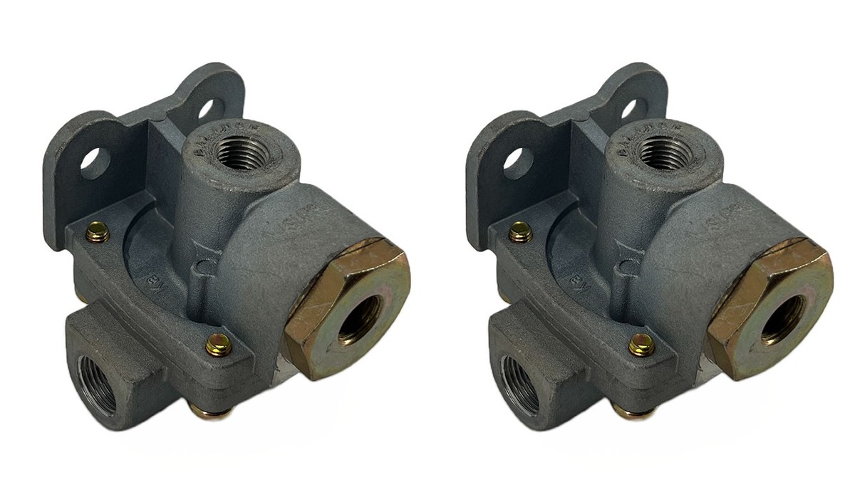 Quick Release Valve,  3/8-18” NPT Supply Port (1),  1/4-18” NPT Delivery Ports (2)